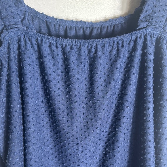 Source Unknown Blue Ruched Tank Top - Picture 4 of 6